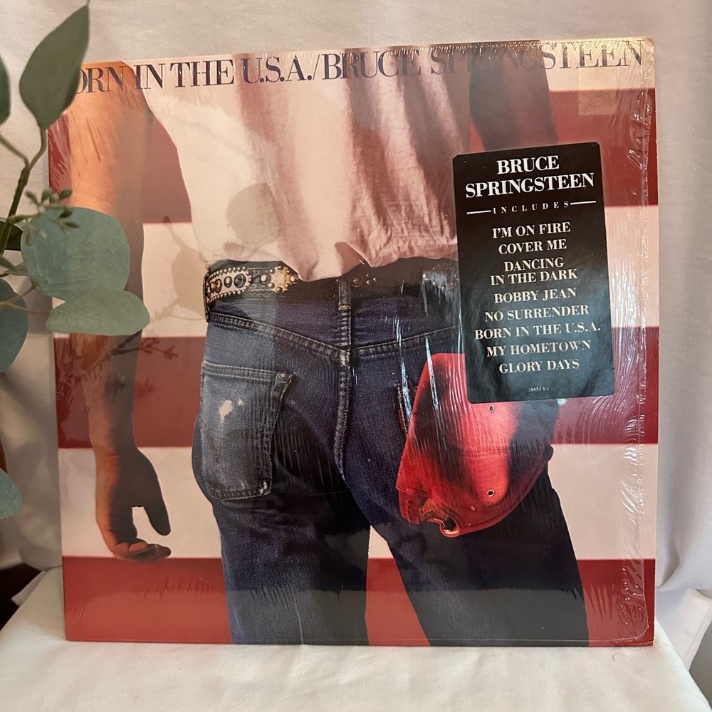 Bruce Springsteen Born in the U.S.A. original plastic sleeve vinyl record album
